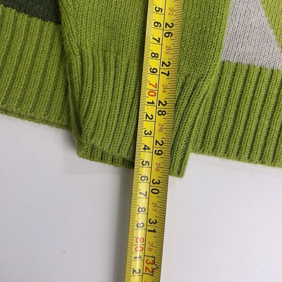 Enyce Wool Blend Sweater Men’s XL Tall Harry Styles‎ Argyle Green Orange Gray - Picture 11 of 11